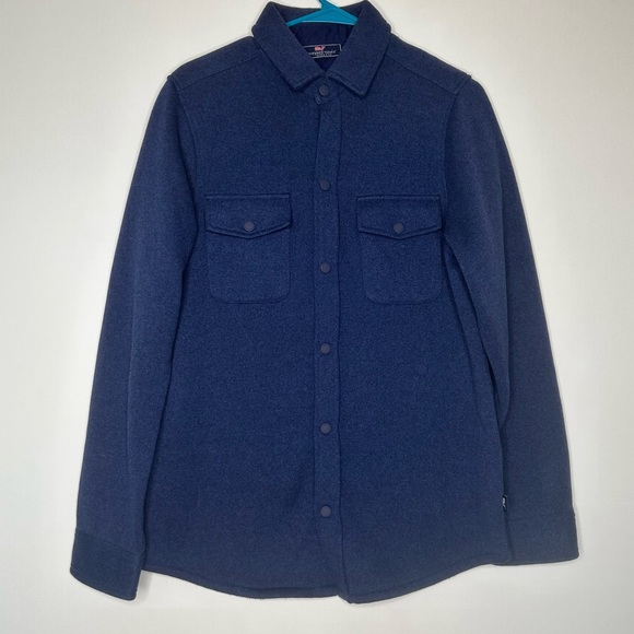 Vineyard Vines Sweater Fleece Shirt Jacket Small - Picture 16 of 16